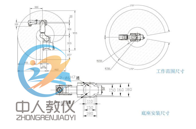 六關節機器人設計圖